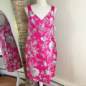 ⭐️Joules July Pink Linen Dress size US 10 NWT⭐️
